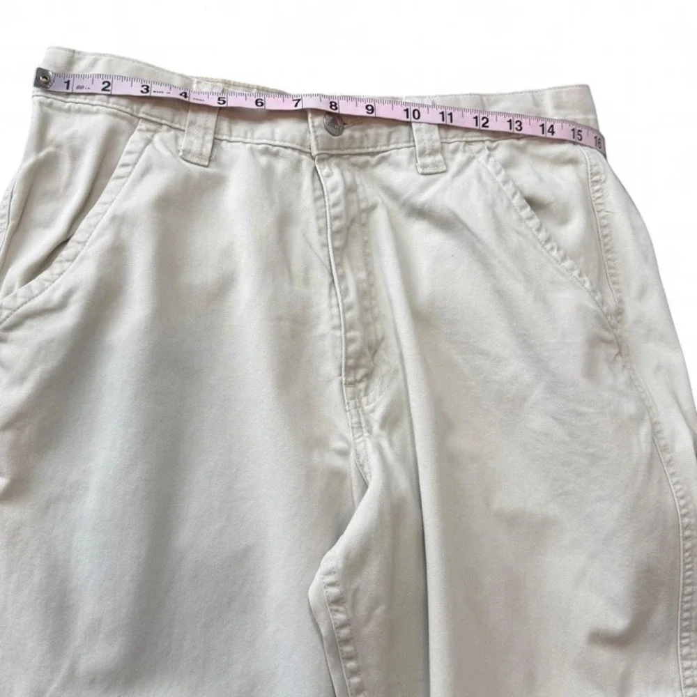 Vintage Y2K Levi's Silvertab Off White Relaxed‎ Cargo Pants, Men's Size 32 x 34